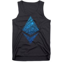 Ethereum Block Chain Revolution Crypto World Cloud Tank Top