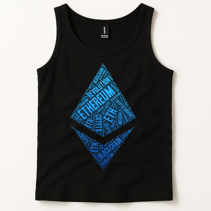 Ethereum Block Chain Revolution Crypto World Cloud Tank Top