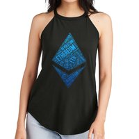Ethereum Block Chain Revolution Crypto World Cloud Women's Perfect Tri Rocker Tank