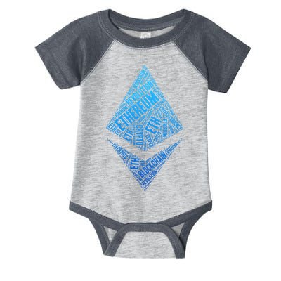 Ethereum Block Chain Revolution Crypto World Cloud Infant Baby Jersey Bodysuit