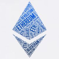 Ethereum Block Chain Revolution Crypto World Cloud Garment-Dyed Sweatshirt