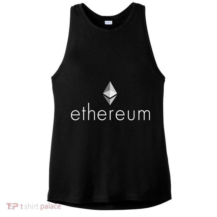 Ethereum Crypto Currency Logo Ladies PosiCharge Tri-Blend Wicking Tank
