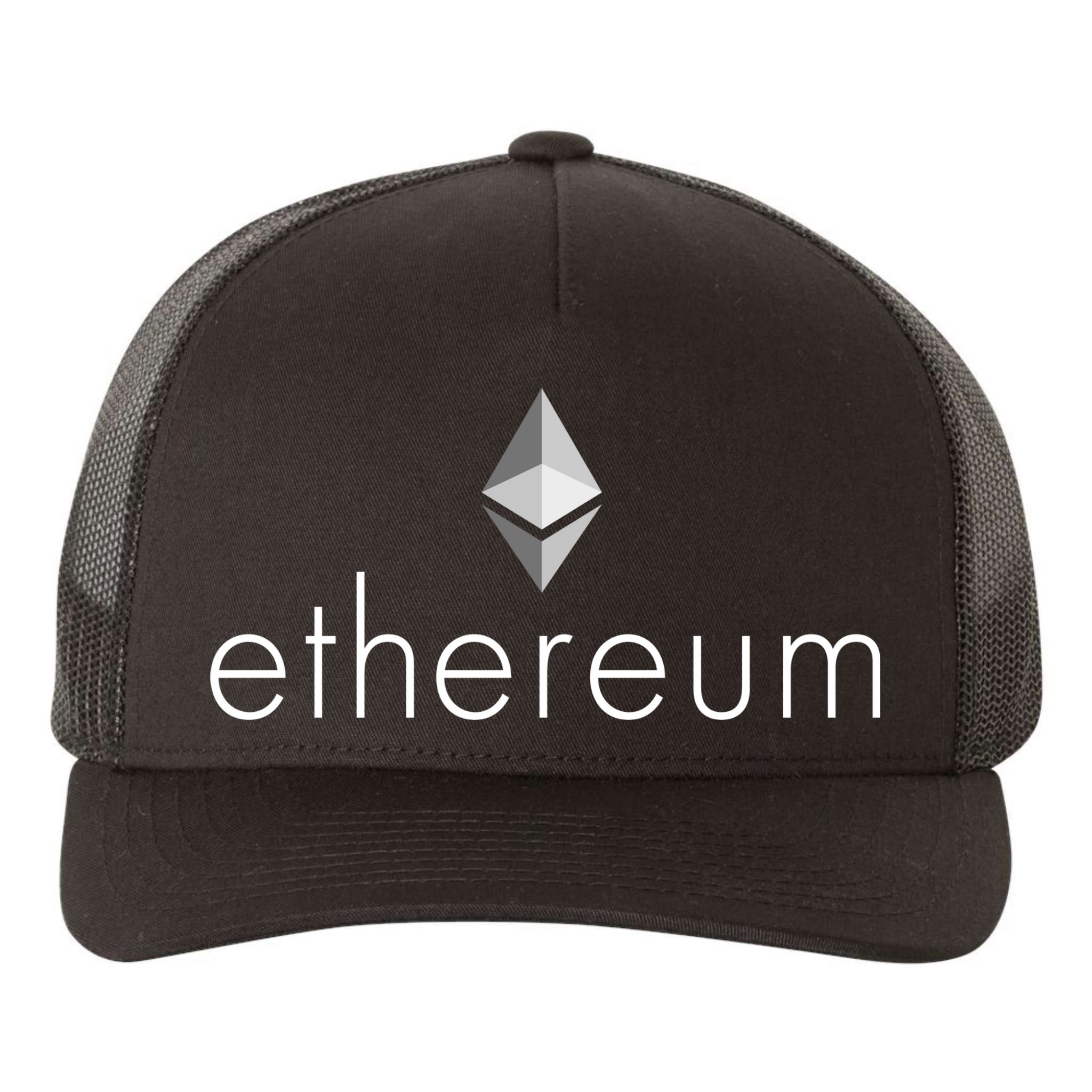 Ethereum Crypto Currency Logo Yupoong Adult 5-Panel Trucker Hat