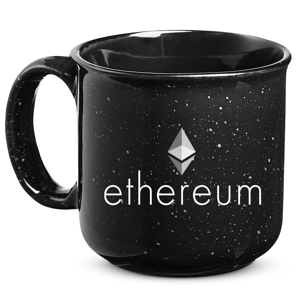 Ethereum Crypto Currency Logo 15oz Campfire Ceramic Mug