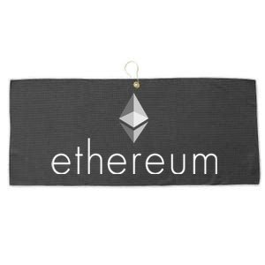 Ethereum Crypto Currency Logo Large Microfiber Waffle Golf Towel