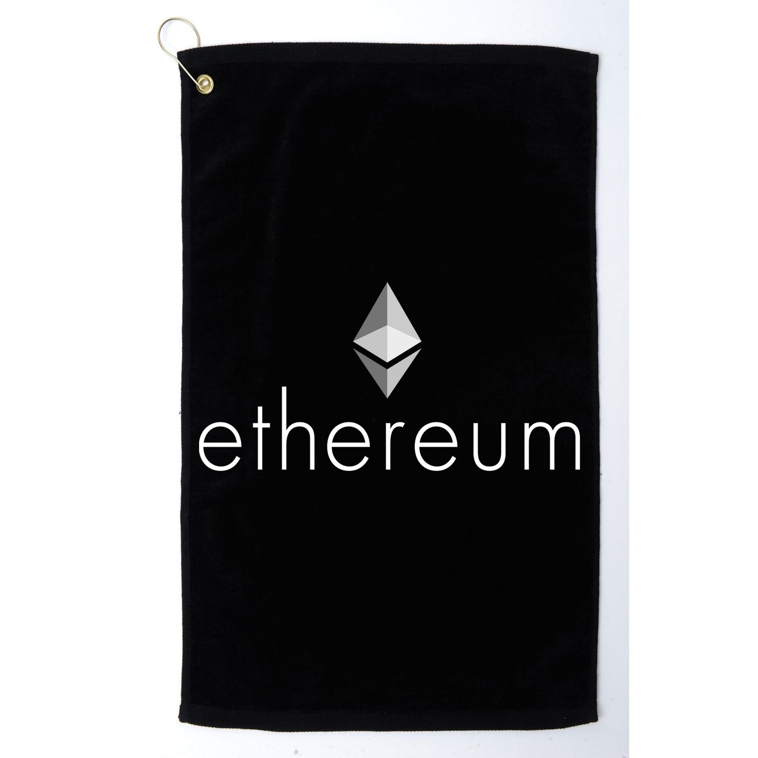 Ethereum Crypto Currency Logo Golf Towel