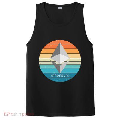 Ethereum Crypto Currency Vintage Colors  PosiCharge Competitor Tank