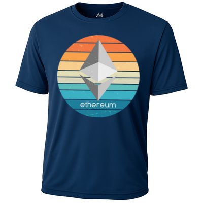 Ethereum Crypto Currency Vintage Colors  Performance Shirt
