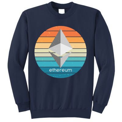Ethereum Crypto Currency Vintage Colors  Sweatshirt