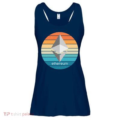 Ethereum Crypto Currency Vintage Colors  Ladies Essential Flowy Tank