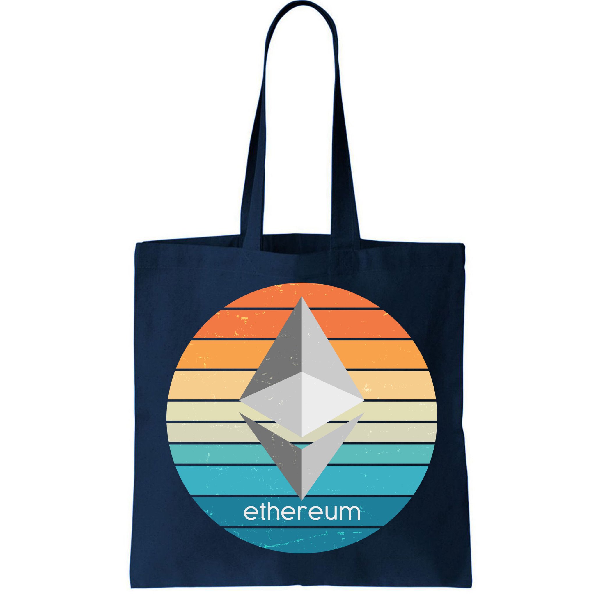 Ethereum Crypto Currency Vintage Colors  Bag