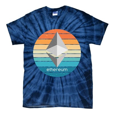 Ethereum Crypto Currency Vintage Colors  Tie-Dye T-Shirt