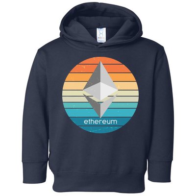 Ethereum Crypto Currency Vintage Colors  Toddler Hoodie