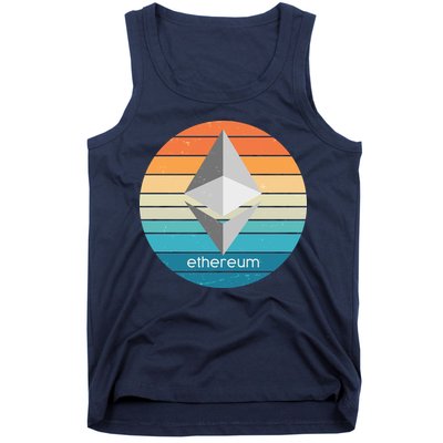 Ethereum Crypto Currency Vintage Colors  Tank Top