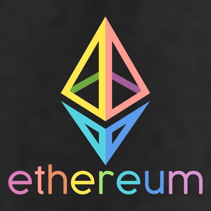 Ethereum Diamond Rainbow Logo Cool Comfort Performance Bucket Hat
