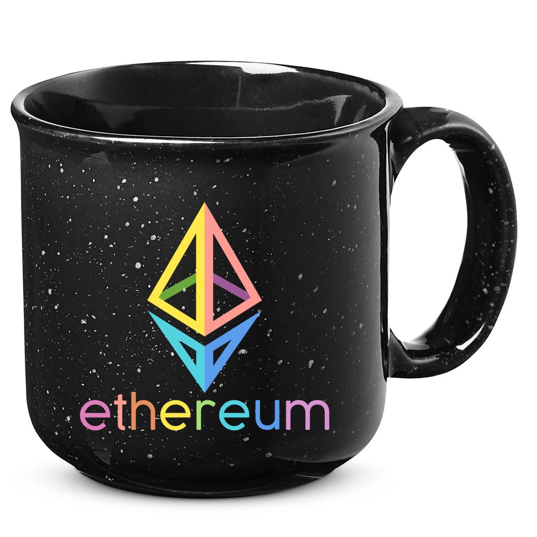 Ethereum Diamond Rainbow Logo 15oz Campfire Ceramic Mug