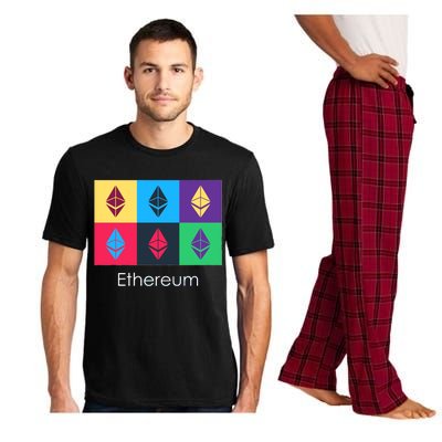 Ethereum ETH Pop Art Crypto Currency Logo Pajama Set