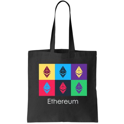 Ethereum ETH Pop Art Crypto Currency Logo Bag