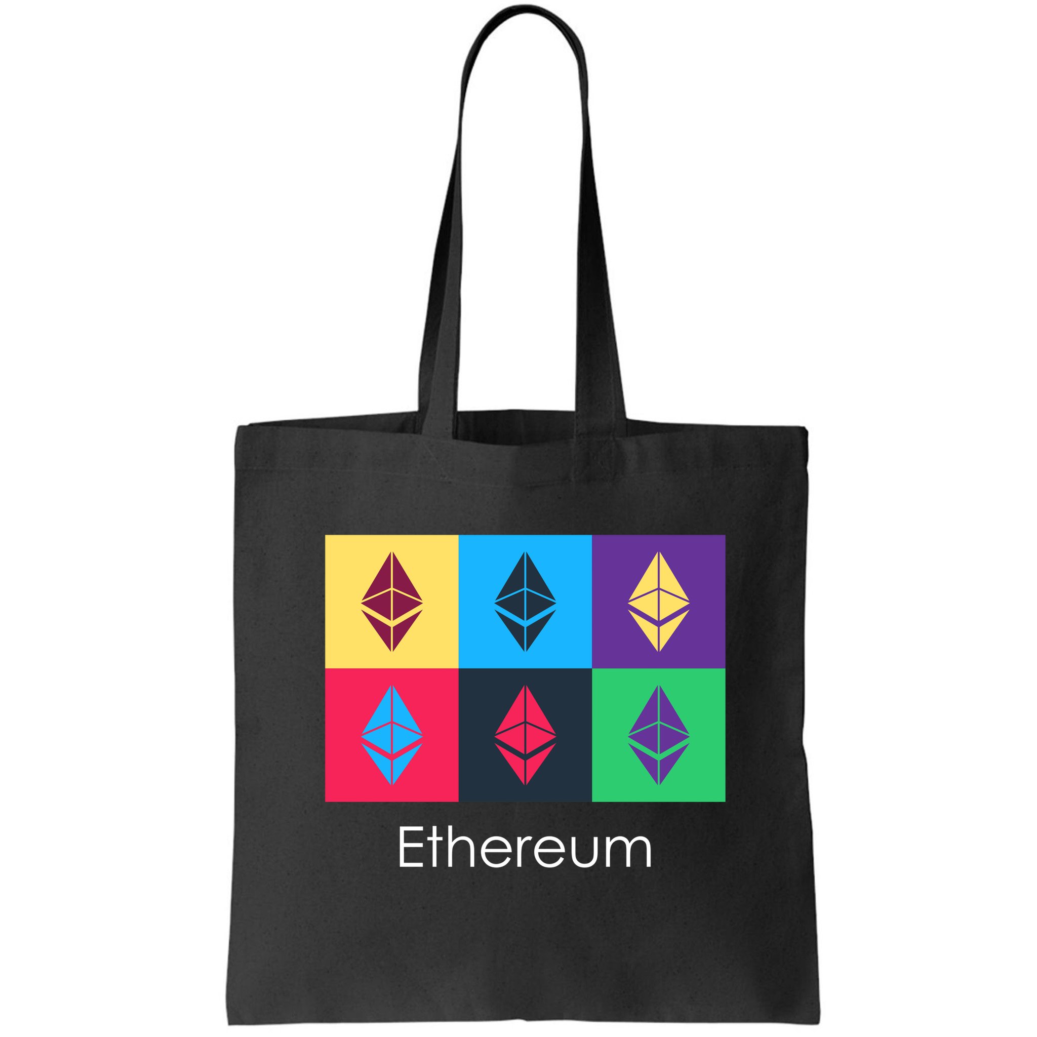 Ethereum ETH Pop Art Crypto Currency Logo Bag