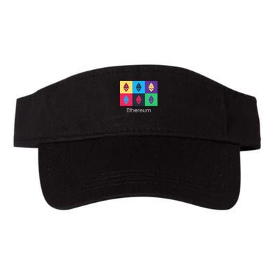 Ethereum ETH Pop Art Crypto Currency Logo Visor