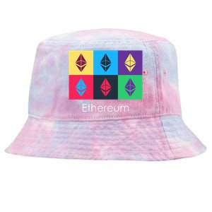 Ethereum ETH Pop Art Crypto Currency Logo Tie-Dyed Bucket Hat