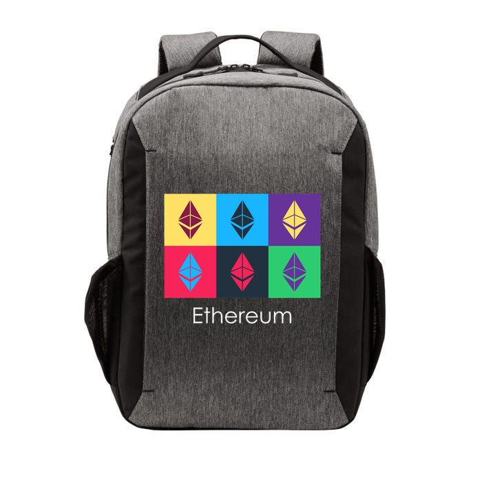 Ethereum ETH Pop Art Crypto Currency Logo Vector Backpack