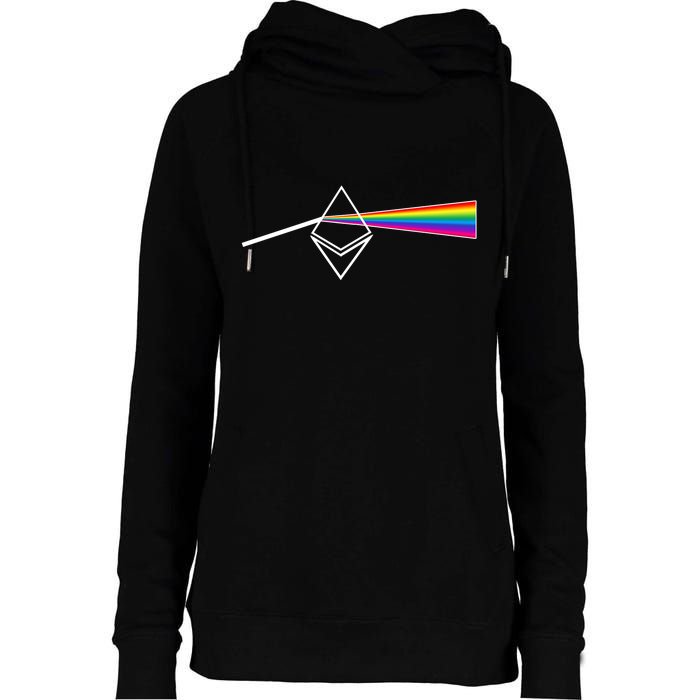 Ethereum Prism Classic Womens Funnel Neck Pullover Hood