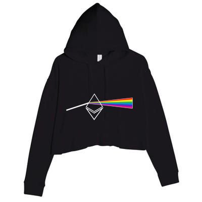 Ethereum Prism Classic Crop Fleece Hoodie