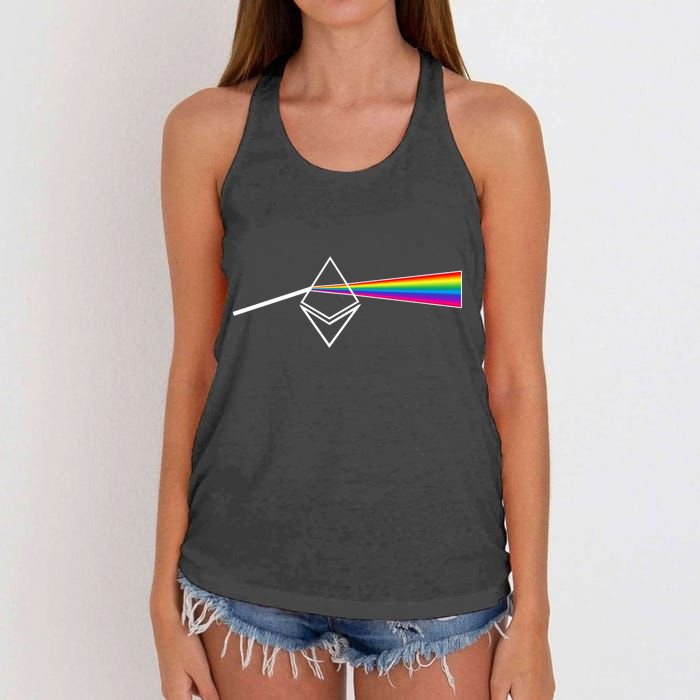 Ethereum Prism Classic Women's Knotted Racerback Tank