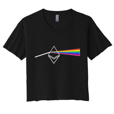 Ethereum Prism Classic Women's Crop Top Tee