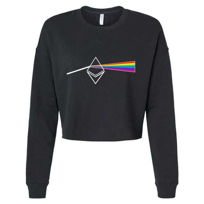 Ethereum Prism Classic Cropped Pullover Crew