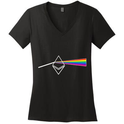 Ethereum Prism Classic Women's V-Neck T-Shirt