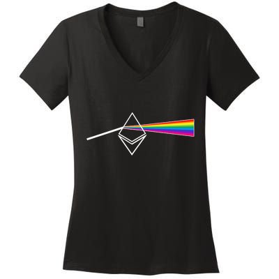 Ethereum Prism Classic Women's V-Neck T-Shirt