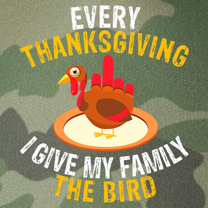 Every Thanksgiving I Give My Family The Bird A Funny Turkey Legacy Tie Dye Trucker Hat