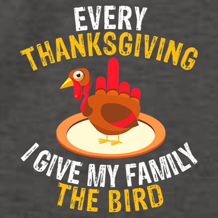 Every Thanksgiving I Give My Family The Bird A Funny Turkey Vector Backpack