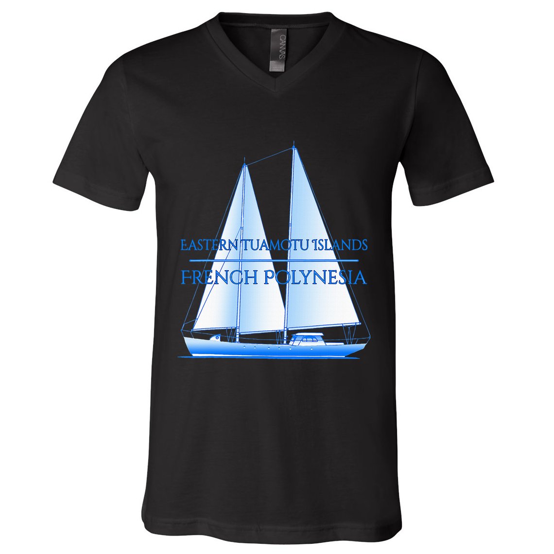 Eastern Tuamotu Islands Coastal Nautical Sailing Sailor V-Neck T-Shirt