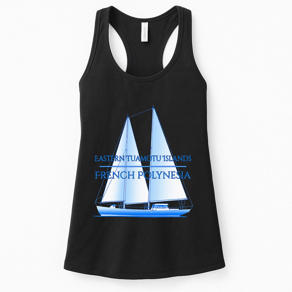 Eastern Tuamotu Islands Coastal Nautical Sailing Sailor Womens Tank Top