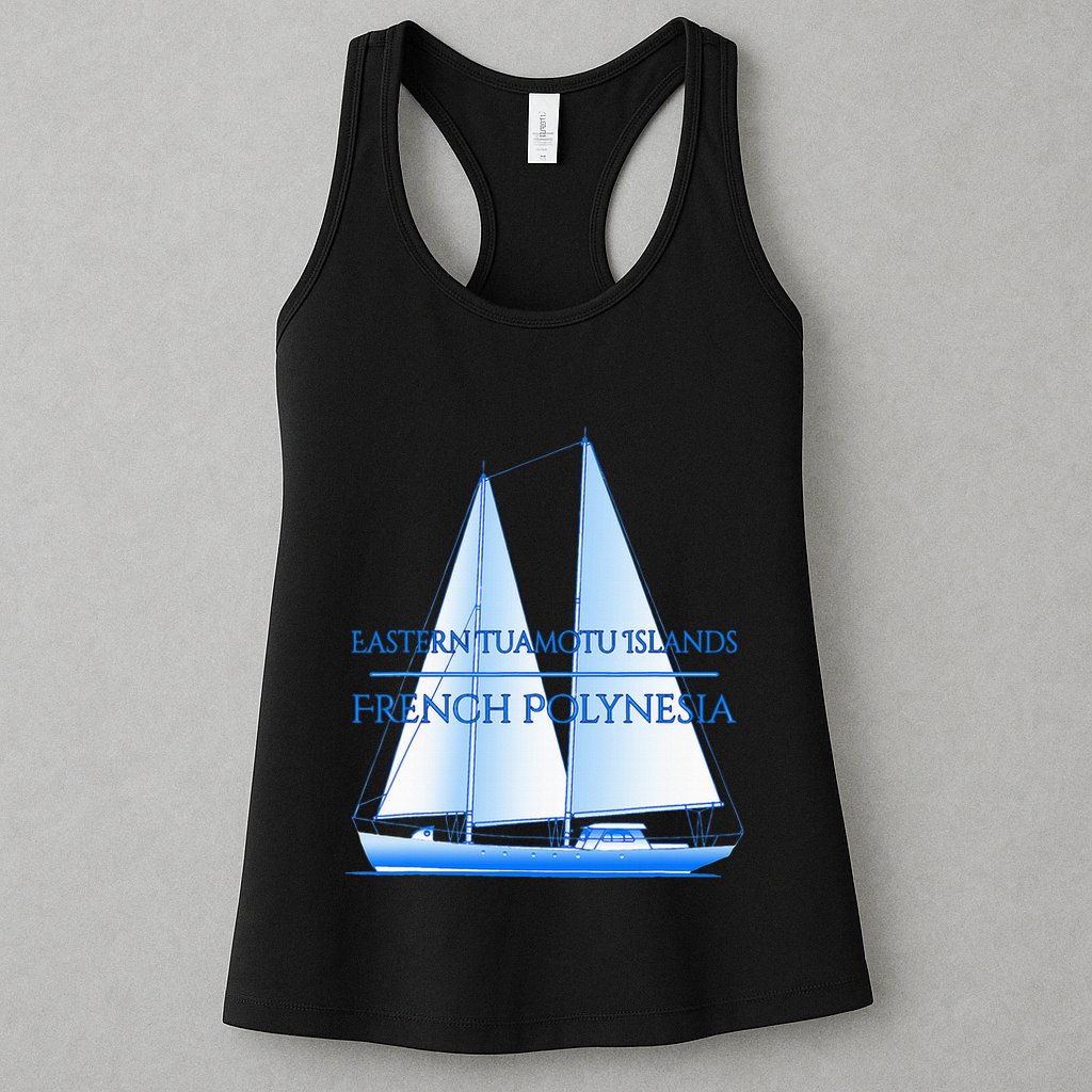 Eastern Tuamotu Islands Coastal Nautical Sailing Sailor Womens Tank Top