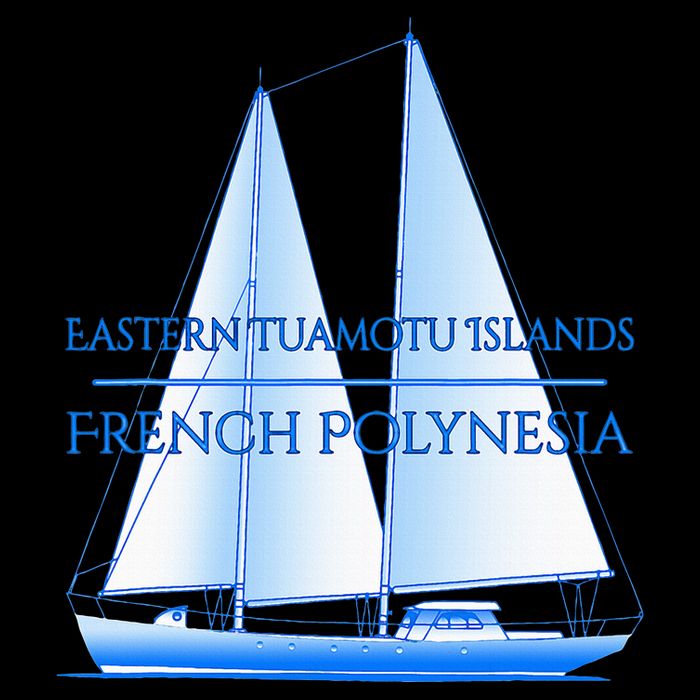 Eastern Tuamotu Islands Coastal Nautical Sailing Sailor Womens Tank Top