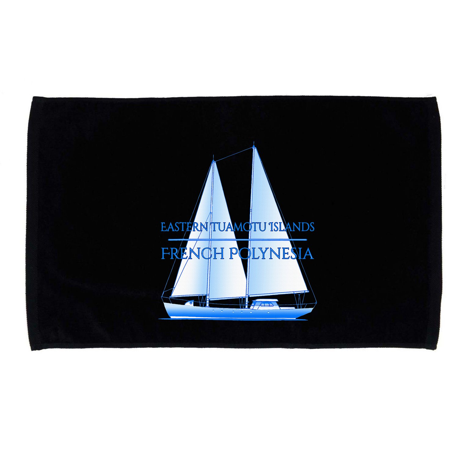 Eastern Tuamotu Islands Coastal Nautical Sailing Sailor Microfiber Hand Towel