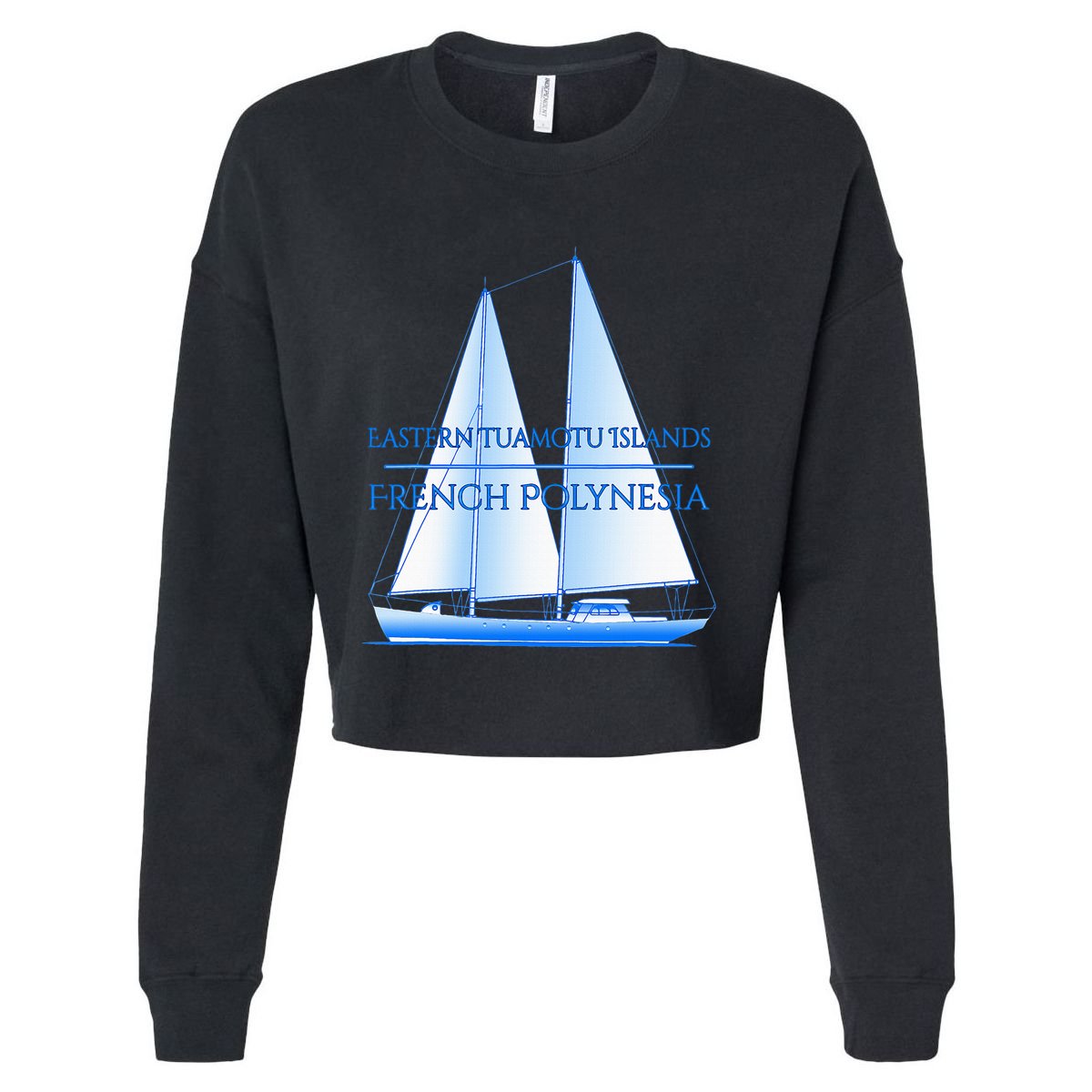 Eastern Tuamotu Islands Coastal Nautical Sailing Sailor Cropped Pullover Crew