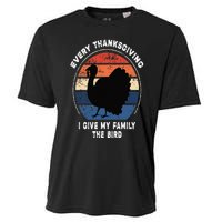 Every Thanksgiving I Give My Family The Bird Funny Cooling Performance Crew T-Shirt