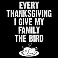 Every Thanksgiving I Give My Family The Bird 7-Panel Snapback Hat