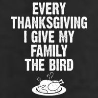 Every Thanksgiving I Give My Family The Bird 7 Panel Mesh Trucker Snapback Hat