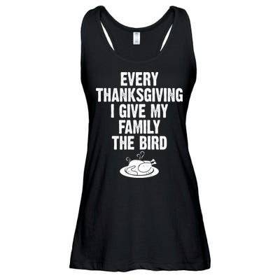 Every Thanksgiving I Give My Family The Bird Ladies Essential Flowy Tank