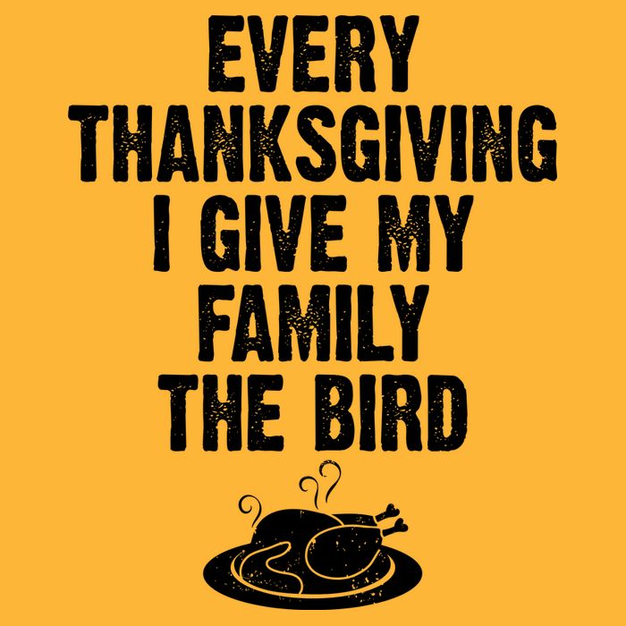 Every Thanksgiving I Give My Family The Bird Youth Performance Sprint T-Shirt