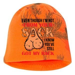 Even Though I Am Not From Your Sack Funny Step Father Kati - Camo Knit Beanie