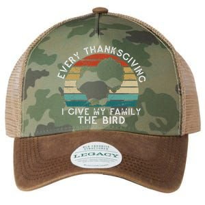 Every Thanksgiving I Give My Family The Bird Funny Legacy Tie Dye Trucker Hat