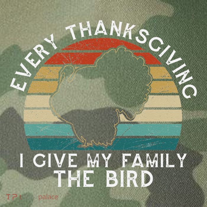 Every Thanksgiving I Give My Family The Bird Funny Legacy Tie Dye Trucker Hat