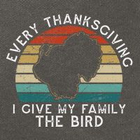 Every Thanksgiving I Give My Family The Bird Funny Cotton Canvas Backpack